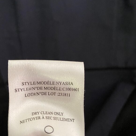 Theory Blue Black Wool Colorblock Sleeveless Career Knee Lenth Nyasha Dress - Picture 7 of 8